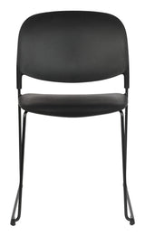 homii Stacks Dining Chair, Matte Black