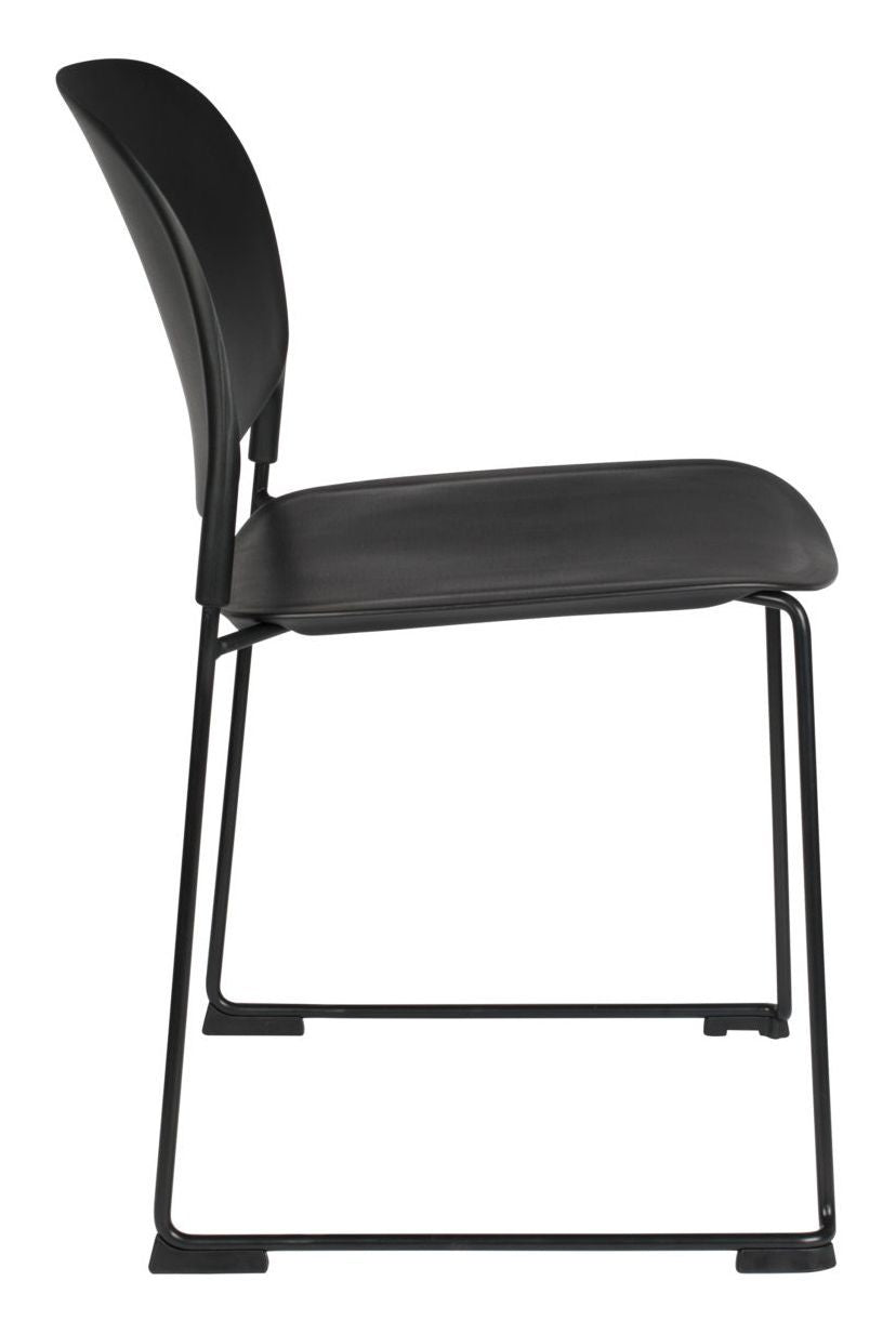 homii Stacks Dining Chair, Matte Black