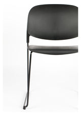 homii Stacks Dining Chair, Matte Black