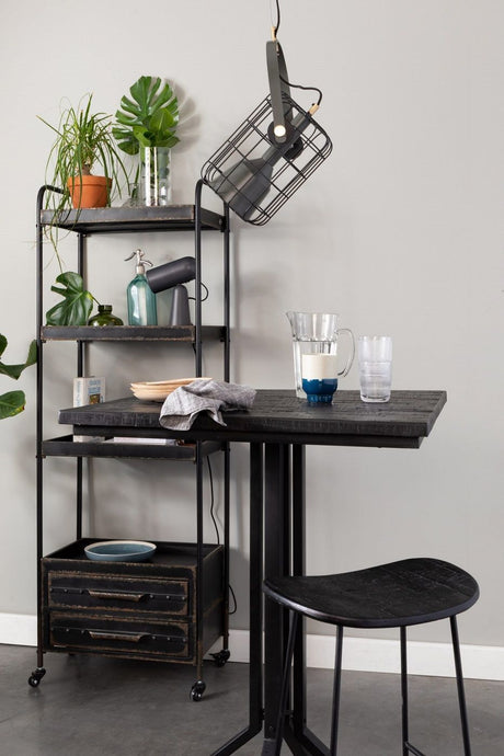 Zanzibar bar bar stool - Black, SH: 62cm