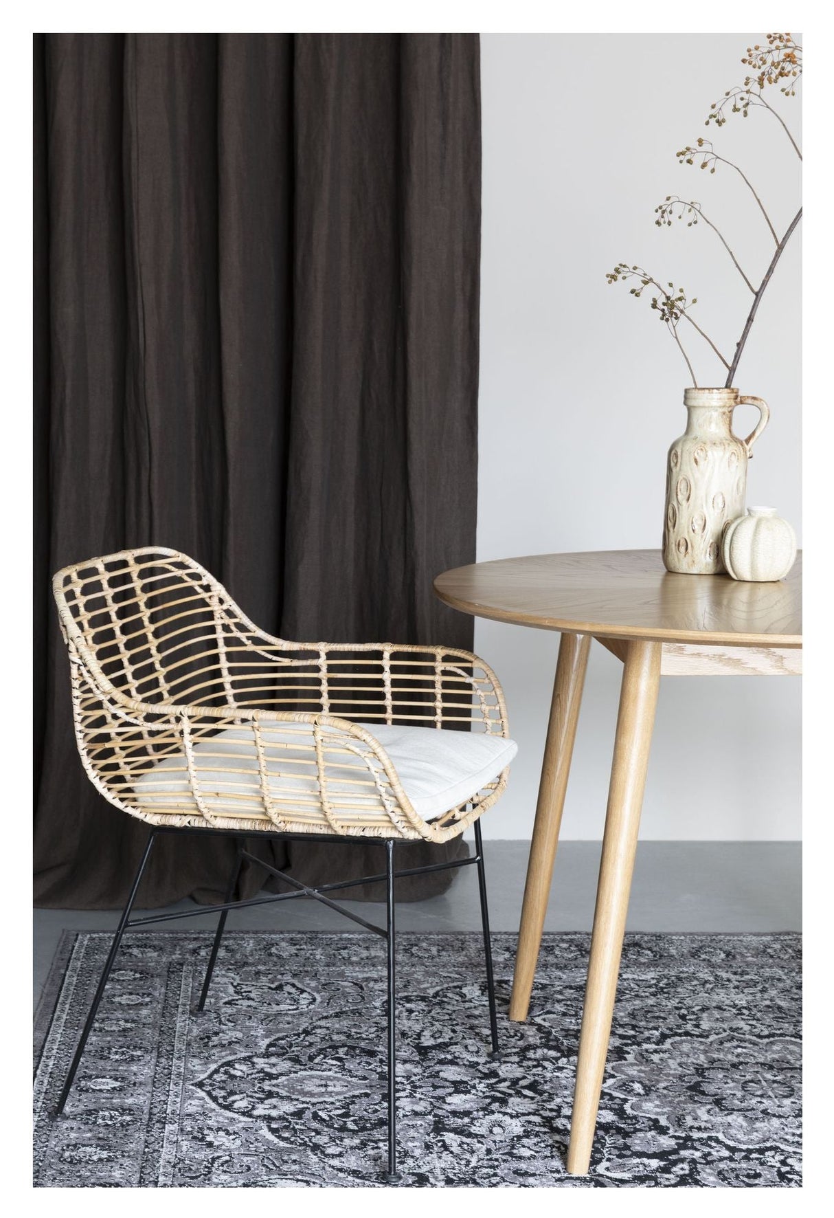 Tiger Dining Chair, Rattan