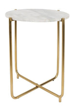 homii Timpa Side Table Ø44, White