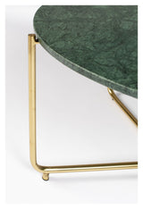 homii Timpa Coffee Table, Green Marble