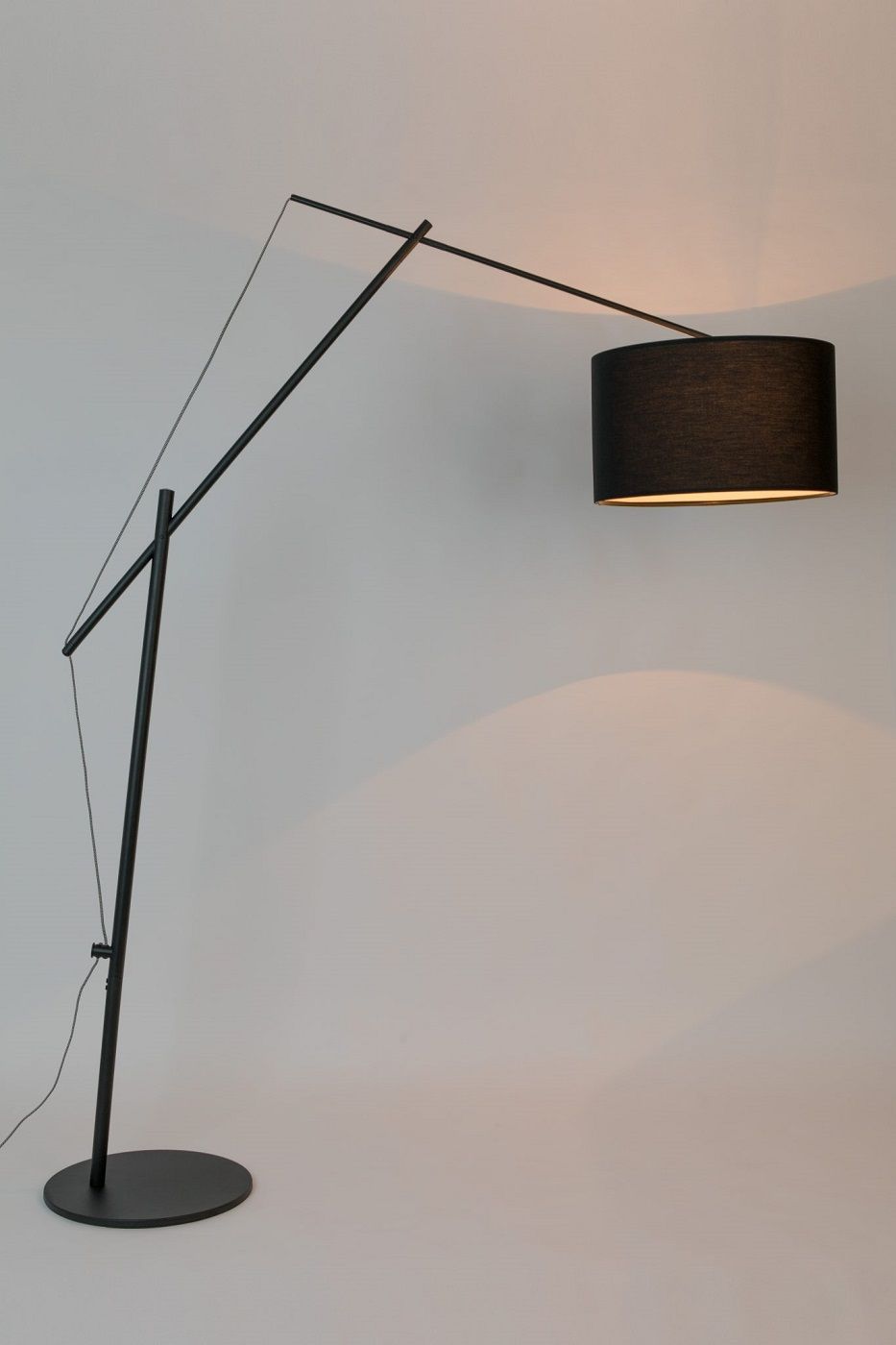 homii Tokio Floor Lamp, Black, H210