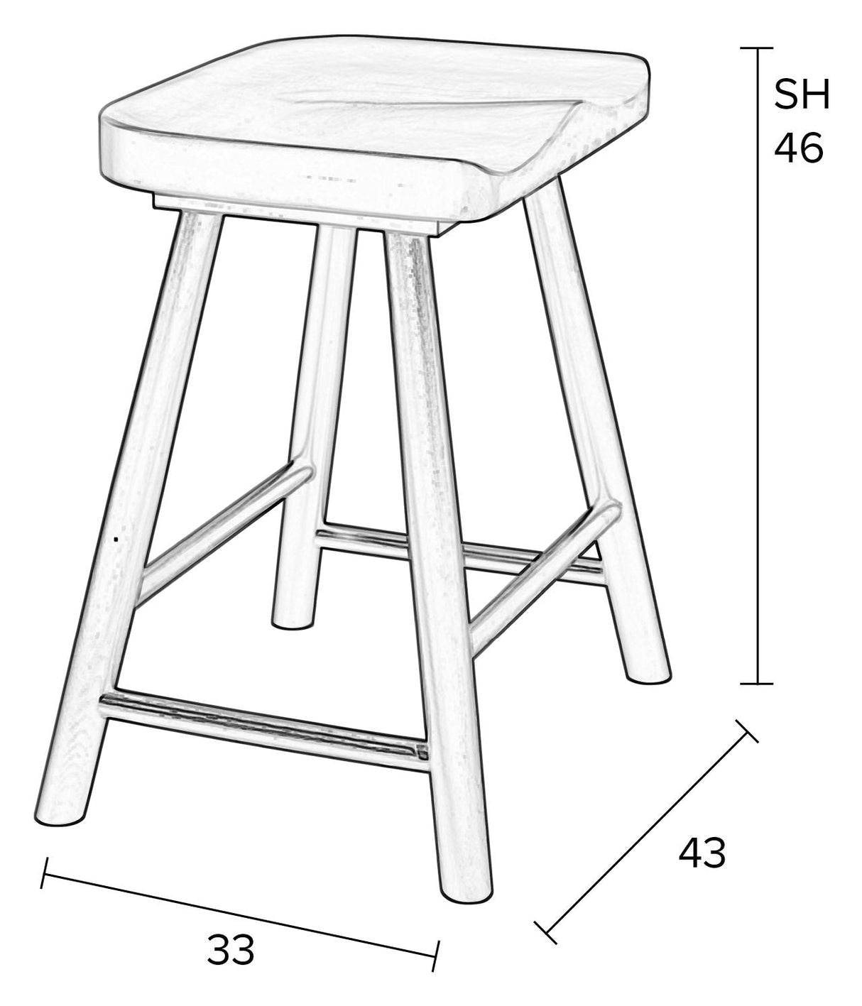 homii Water Stool, Nature