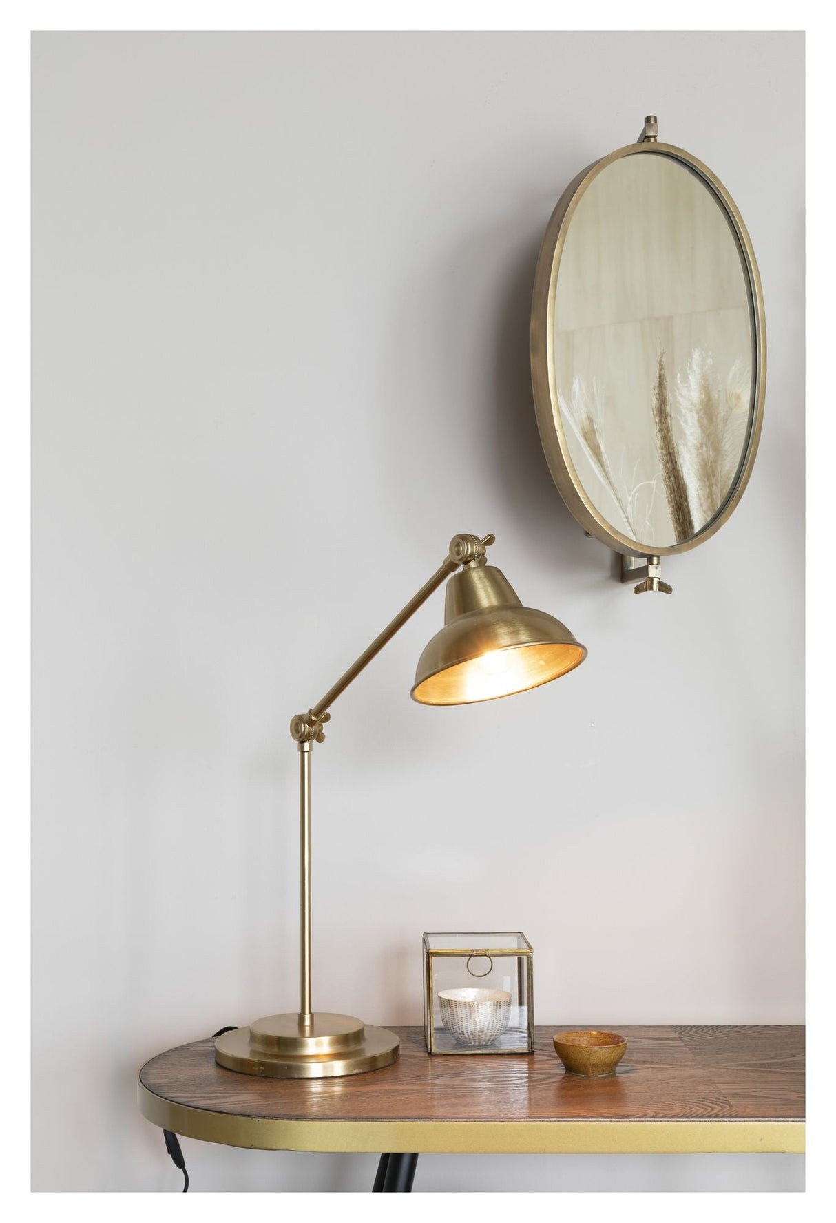 Reagan Table Lamp, Brass