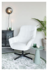 homii Yuki Lounge Chair, Off White