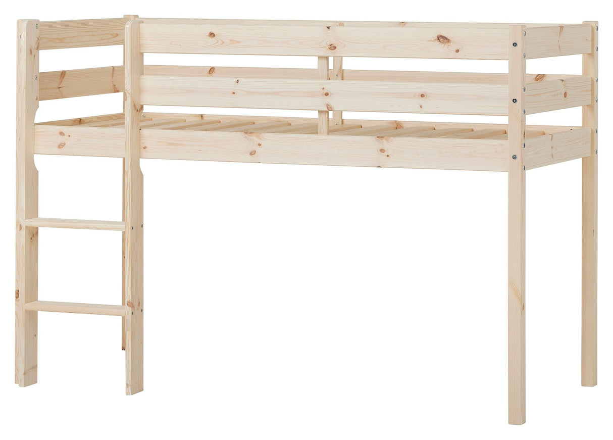 ECO Comfort semi-high bed incl. slatted base 70x160 cm, Nature