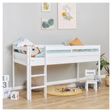 ECO Comfort mid-high bed incl. Lamella base 90x200 cm, White