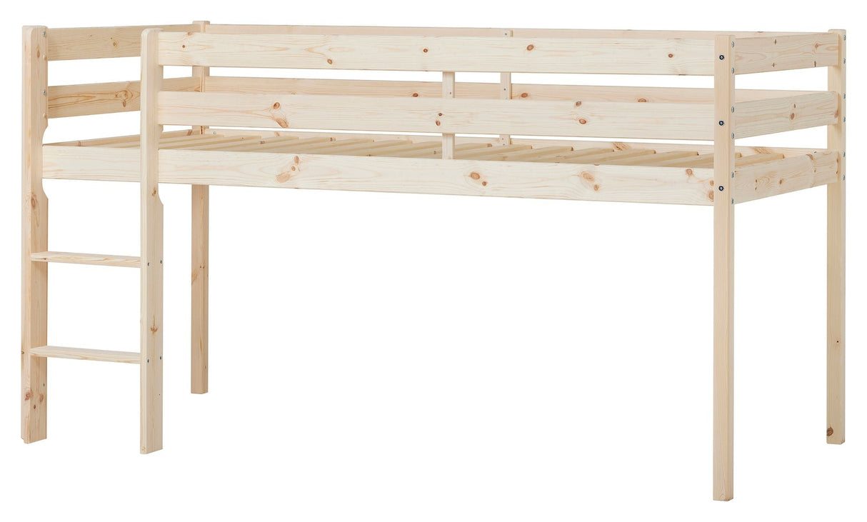 ECO Comfort semi-high bed incl. slatted base 90x200 cm, Nature