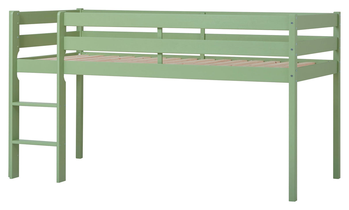 ECO Comfort mid-high bed incl. slatted base 90x200 cm, Pale Green