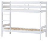 ECO Comfort bunk bed incl. Fluted base 70x160 cm, White