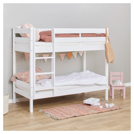 ECO Comfort bunk bed incl. Fluted base 70x160 cm, White