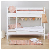 ECO Comfort bunk bed incl. Fluted base 70x160 cm, White