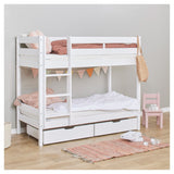 ECO Comfort bunk bed incl. Fluted base 70x160 cm, White