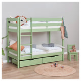 ECO Comfort bunk bed incl. slatted base 70x160 cm, Pale Green