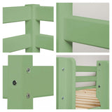 ECO Comfort bunk bed incl. slatted base 70x160 cm, Pale Green