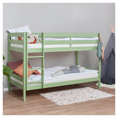 ECO Comfort bunk bed incl. Lamella base 90x200 cm, Pale Green