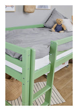 Hoppekids ECO Dream My Color Half High Bed 90x200 - Pale Green