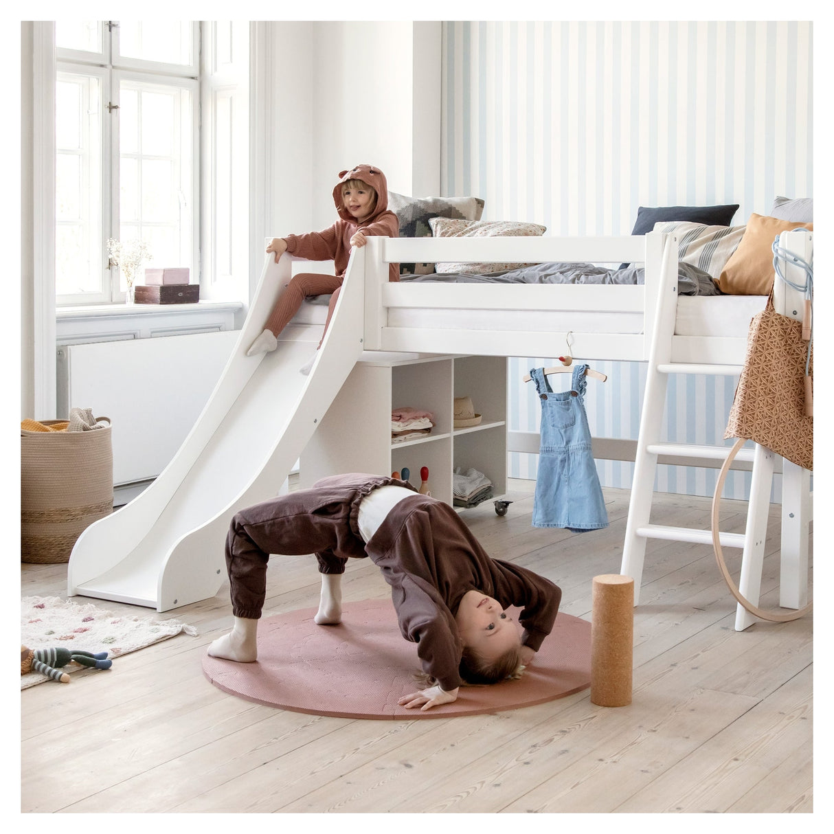 ECO Luxury Half-high bed n. slide and ladder 90x200