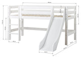 ECO Luxury Half-high bed n. roller coaster 90x200