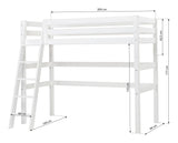 ECO Luxury High Bed w. ladder 90x200