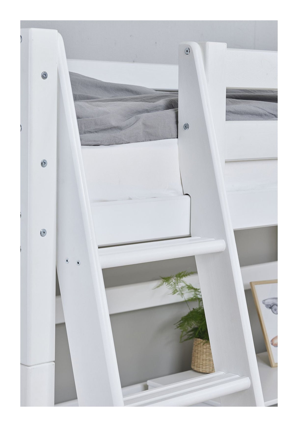 ECO Luxury High Bed w. ladder 90x200