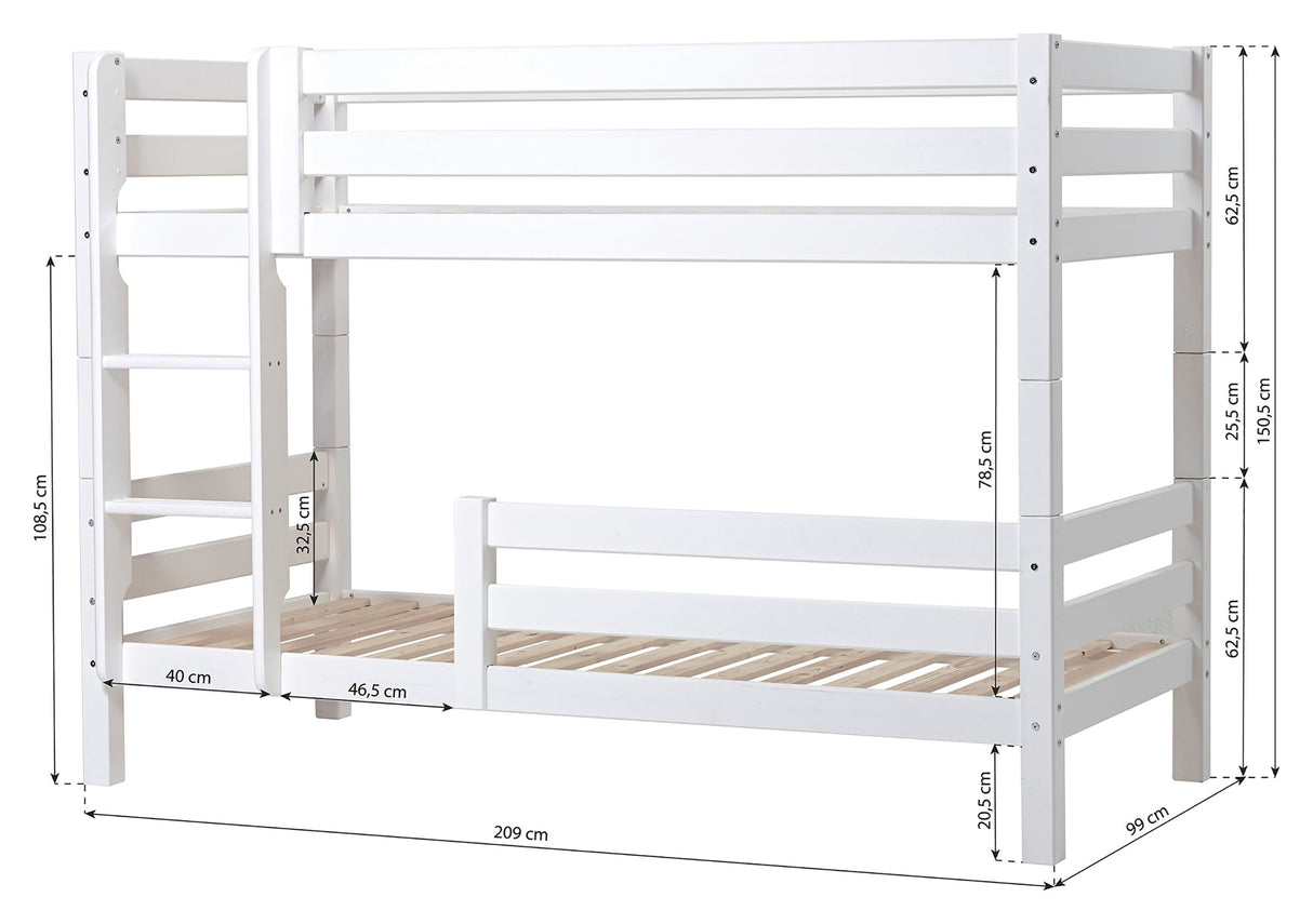 ECO Luxury Bunk bed with two bed horses 90x200