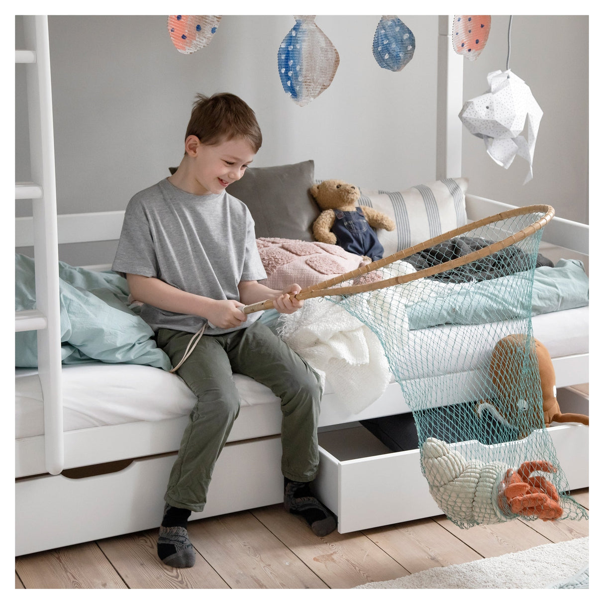 Hoppekids ECO Luxury Bunk Bed Rest 90x200 - White