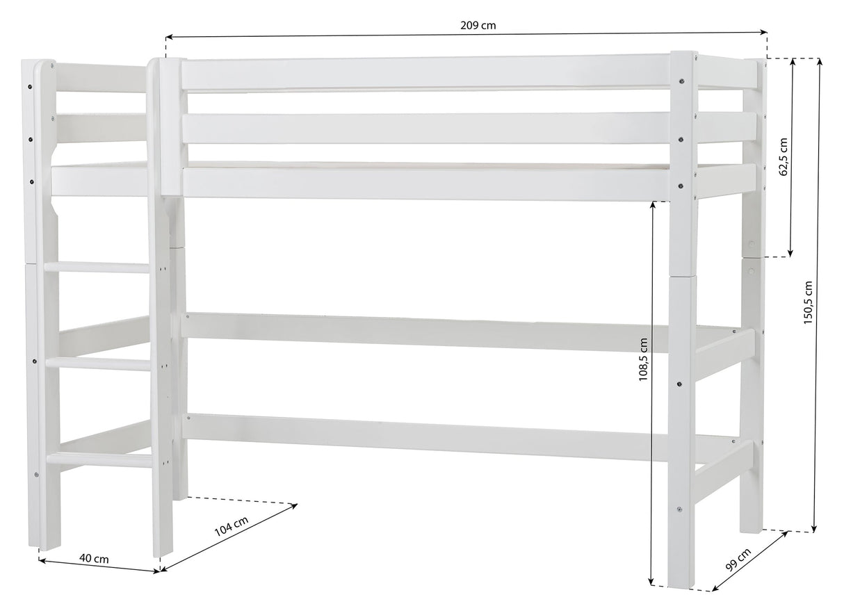 ECO Luxury Medium bed 90x200, White