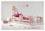 ECO Comfort Junior Bed 70x160, Pale Rose