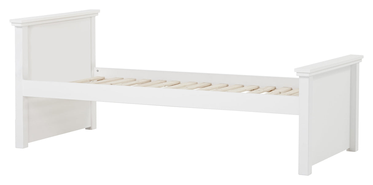 MAJA DELUXE Junior bed, 1 high and 1 low gable, 90x200cm, White