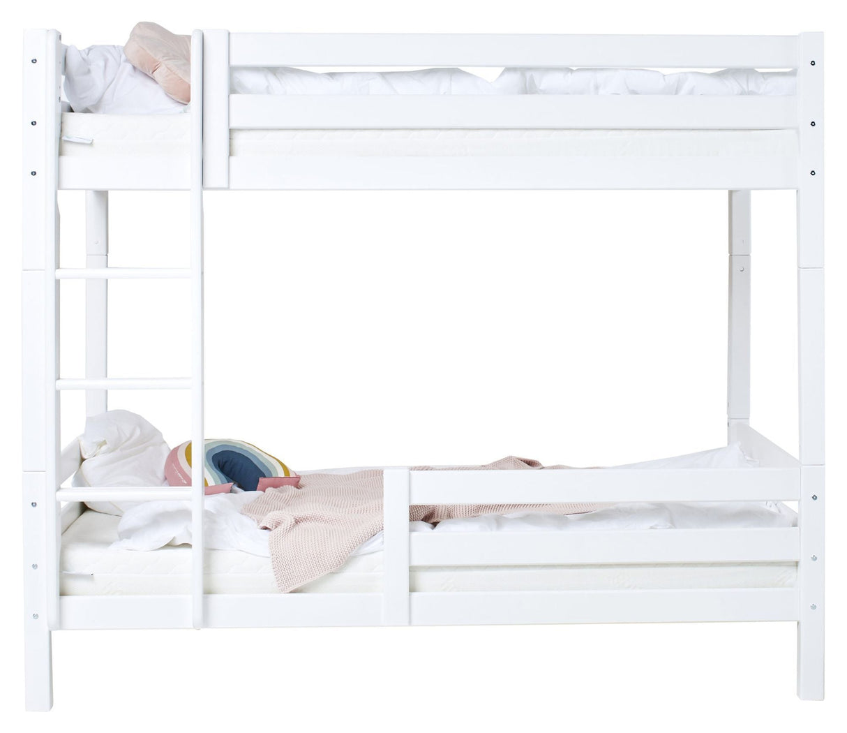 ECO Luxury Bunk bed with two bed horses 120x200, White