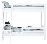 ECO Luxury Bunk bed with two bed horses and ladder 120x200, White