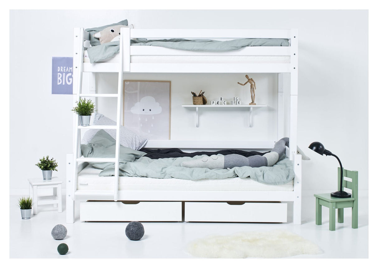 Hoppekids ECO Luxury Bunk Bed 90/120x200 - White