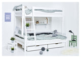 Hoppekids ECO Luxury Bunk Bed 90/120x200 - White