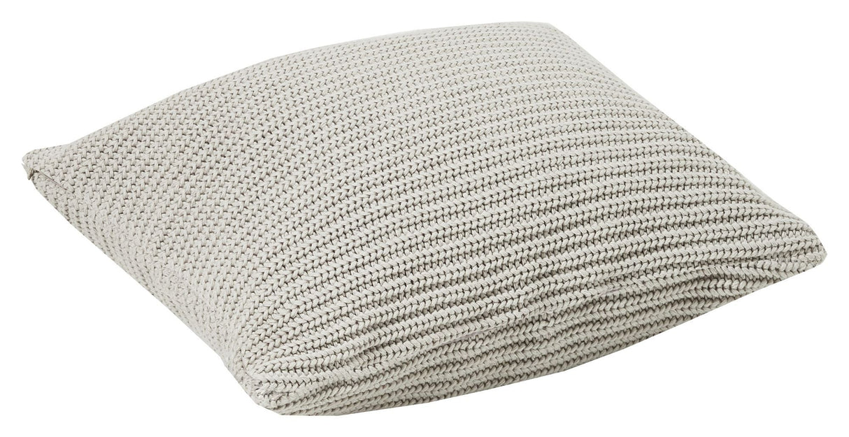 Hoppekids pillow in knit, gray, Winter Wonderland