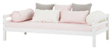 Hoppekids pillow with ruffles, White and pink, Winter Wonderland