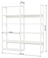 Hoppekids Storey Shelf - 2 sections w. 8 shelves