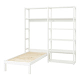 Storey Shelf, 2 sections with 8 shelves and bed - 160x70 cm