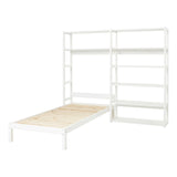 Storey Shelf, 2 sections w/8 shelves and bed - 200x90 cm