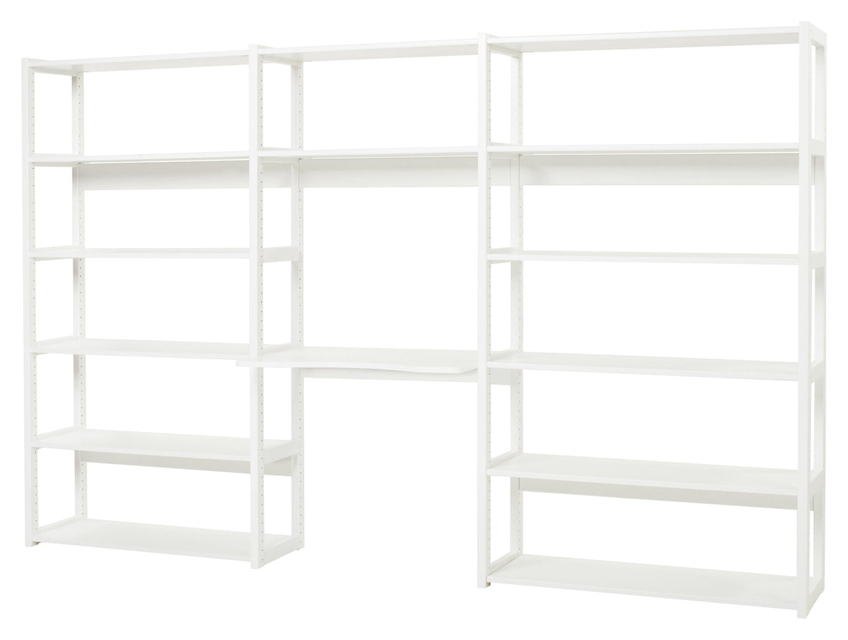 Hoppekids Storey Shelf - 3 sections w/14 shelves and writing board