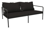 AVON 2-seater lounge sofa, Charcoal Sunbrella