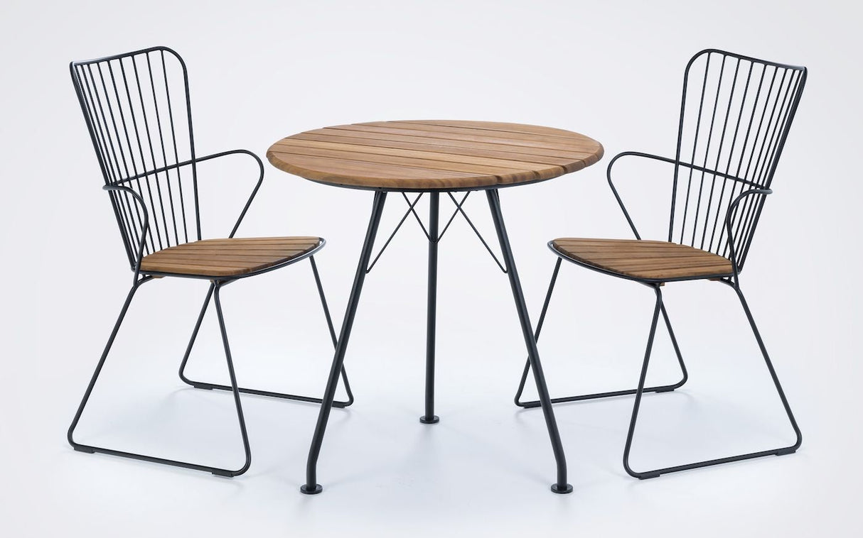 HOUE, CIRCUM Café table Ø74, Bamboo/Steel