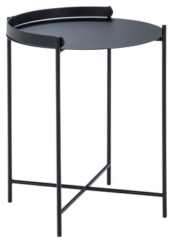 HOUE, EDGE Tray table, Black, Ø46