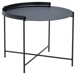 HOUE, EDGE Tray table, Black, Ø62