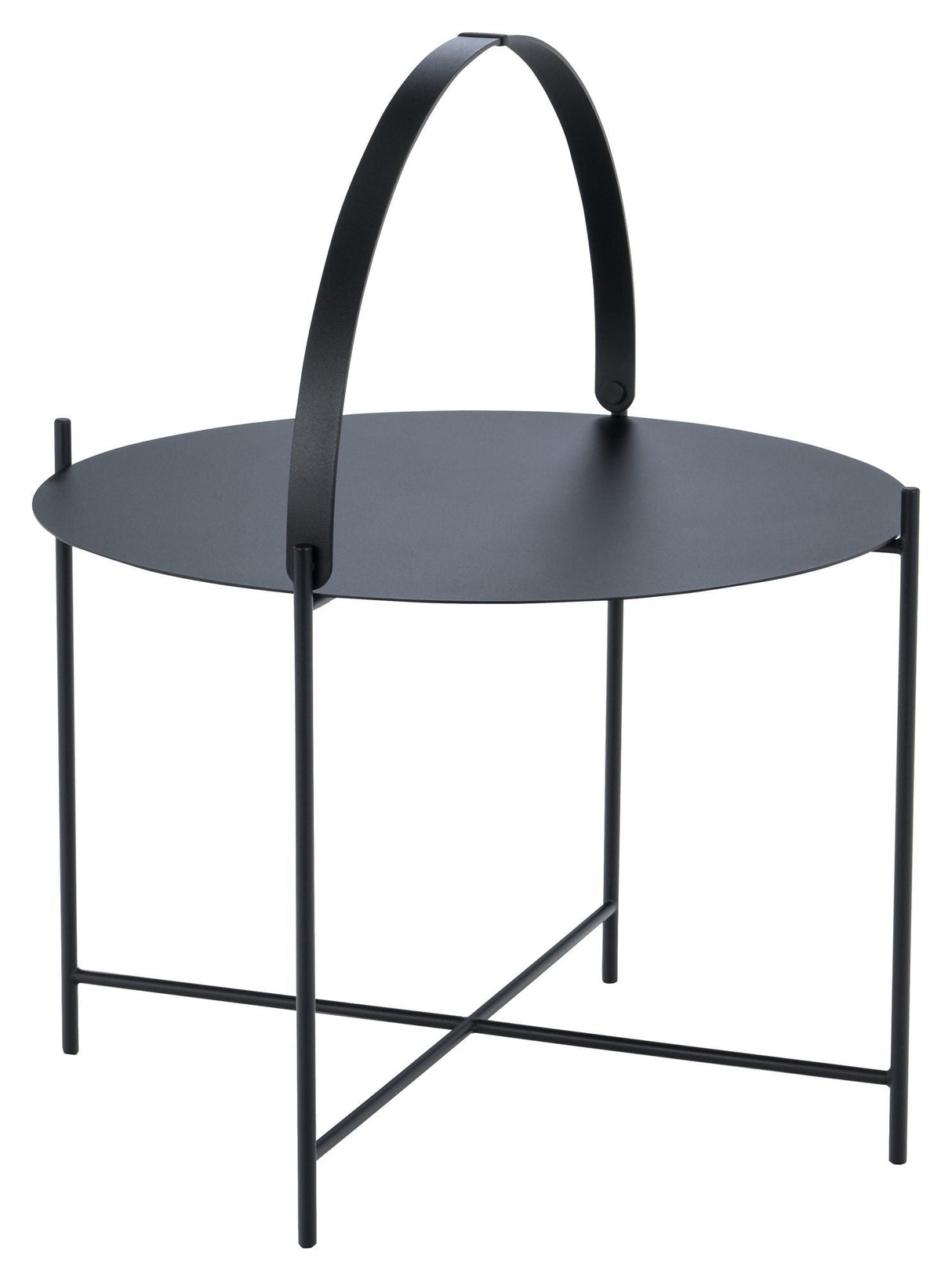 HOUE, EDGE Tray table, Black, Ø62