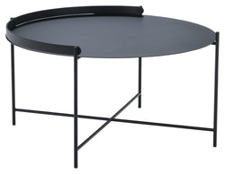 HOUE, EDGE Tray table, Black, Ø76