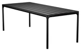 HOUE, FOUR Garden table 210x90, Black