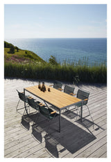 HOUE, FOUR Garden table 270x90, Dark gray/Bamboo